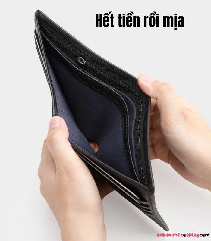 ảnh hết tiền meme rỗng túi